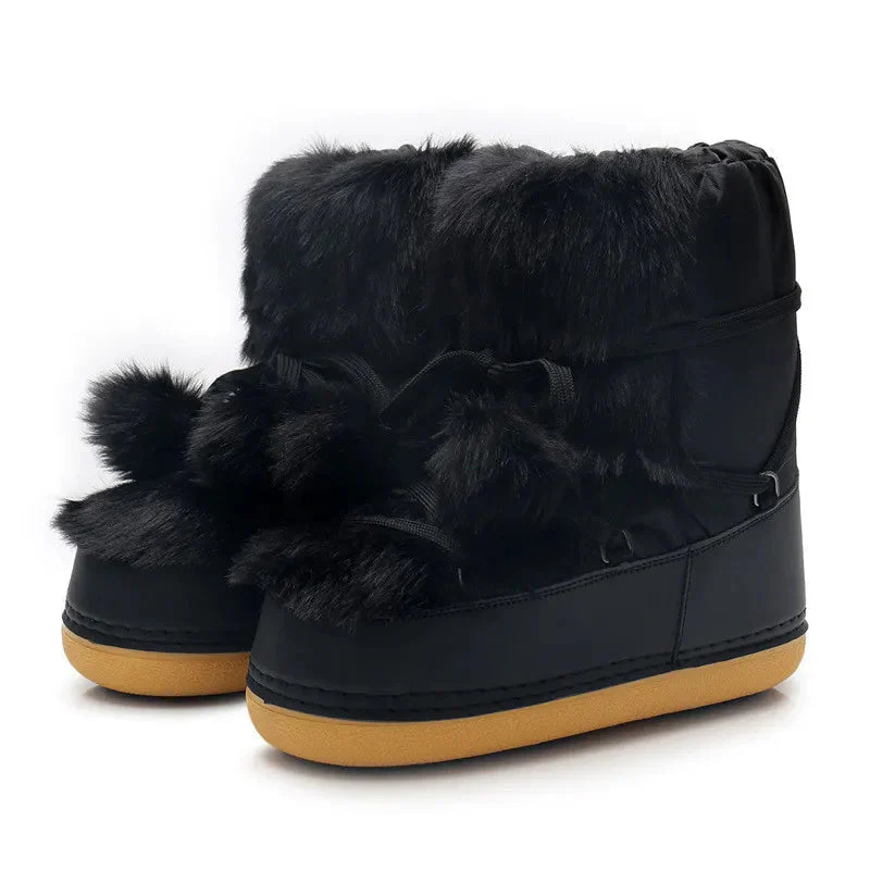 Winter Pom Pom Snow Boots - Image 5