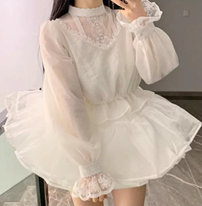 Classic Lolita Shawl 3-Color Versatile Spring Innerwear - Image 10