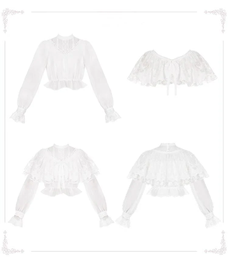 Classic Lolita Shawl 3-Color Versatile Spring Innerwear - Image 15