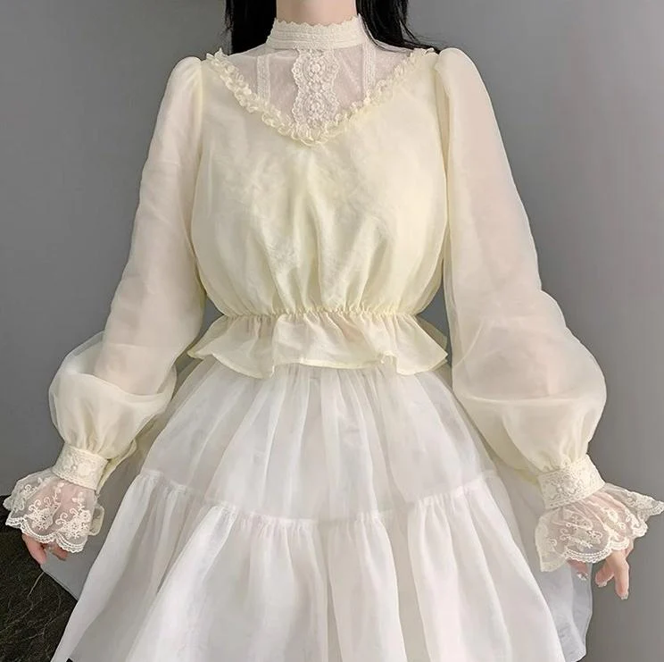 Classic Lolita Shawl 3-Color Versatile Spring Innerwear - Image 2