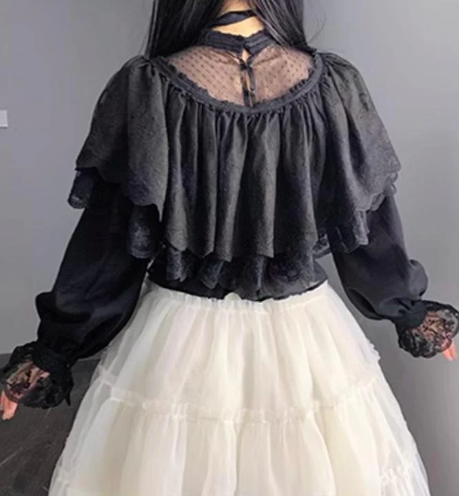 Classic Lolita Shawl 3-Color Versatile Spring Innerwear - Image 31