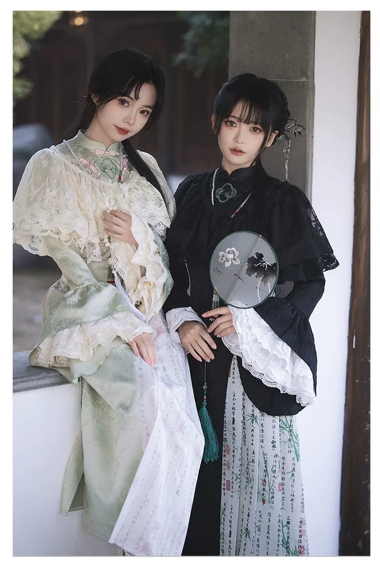 Classic Lolita Shawl 3-Color Versatile Spring Innerwear - Image 36