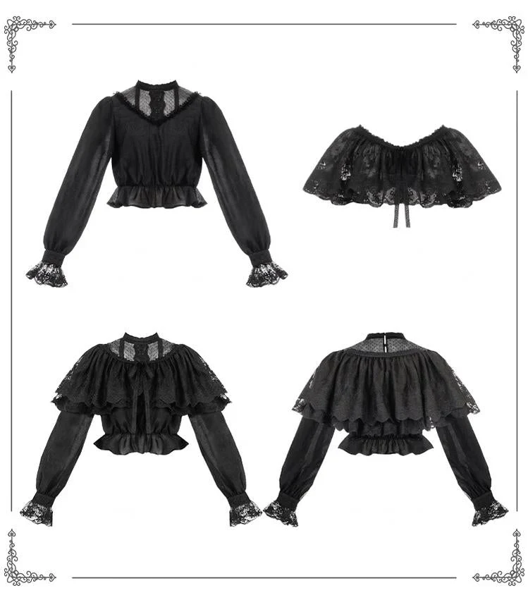 Classic Lolita Shawl 3-Color Versatile Spring Innerwear - Image 38