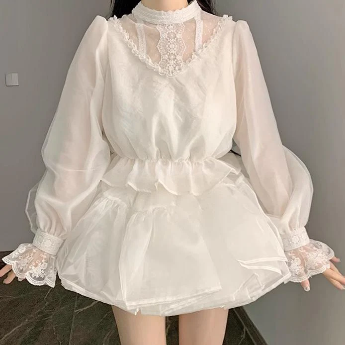 Classic Lolita Shawl 3-Color Versatile Spring Innerwear - Image 9