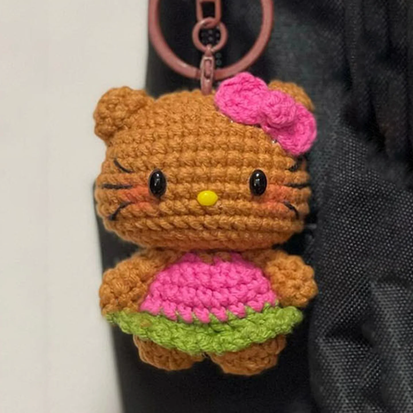 Wool diy cute kitty cat series doll bag pendant - Image 4