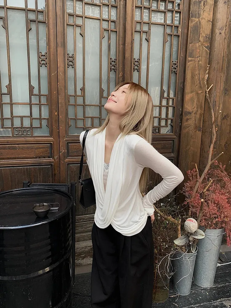 Wrap Lace Blouse - Image 3