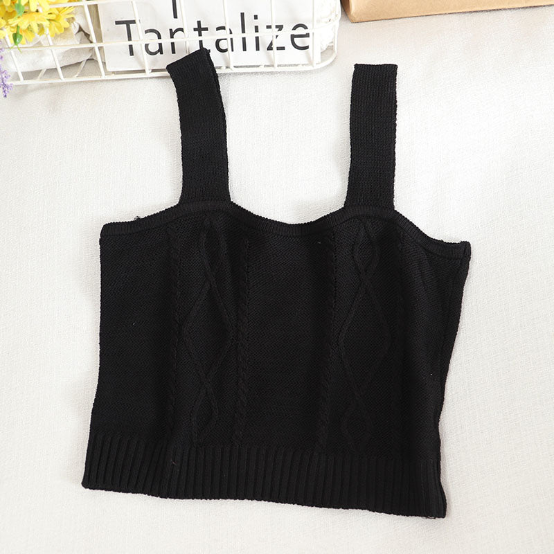 Y2K Aesthetic Soft Girl Knitted Crop Top - Image 4
