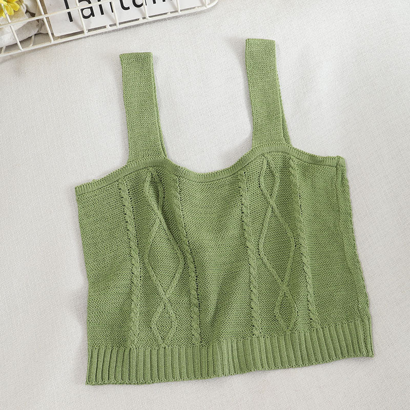 Y2K Aesthetic Soft Girl Knitted Crop Top - Image 5