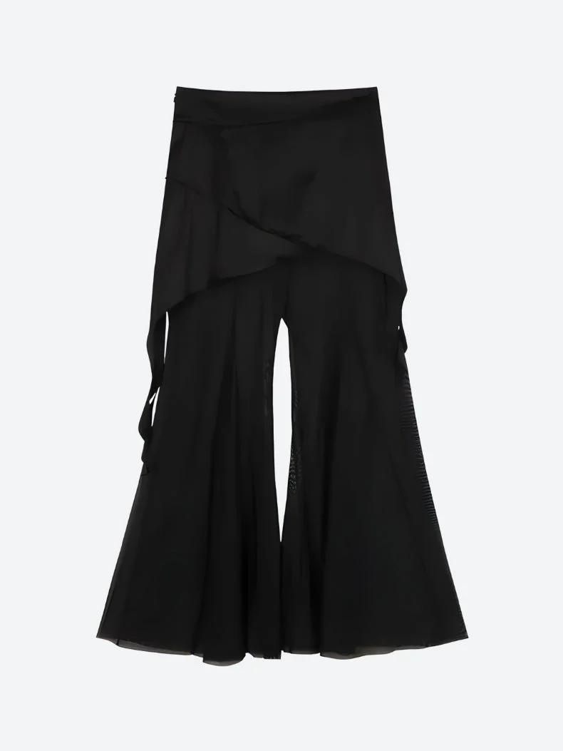 Y2K Asymmetric Top & Skirt Pants Two Piece Coord - Image 6