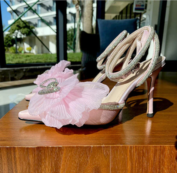 Y2K Barbie Princess Diamond High Heels - Image 5