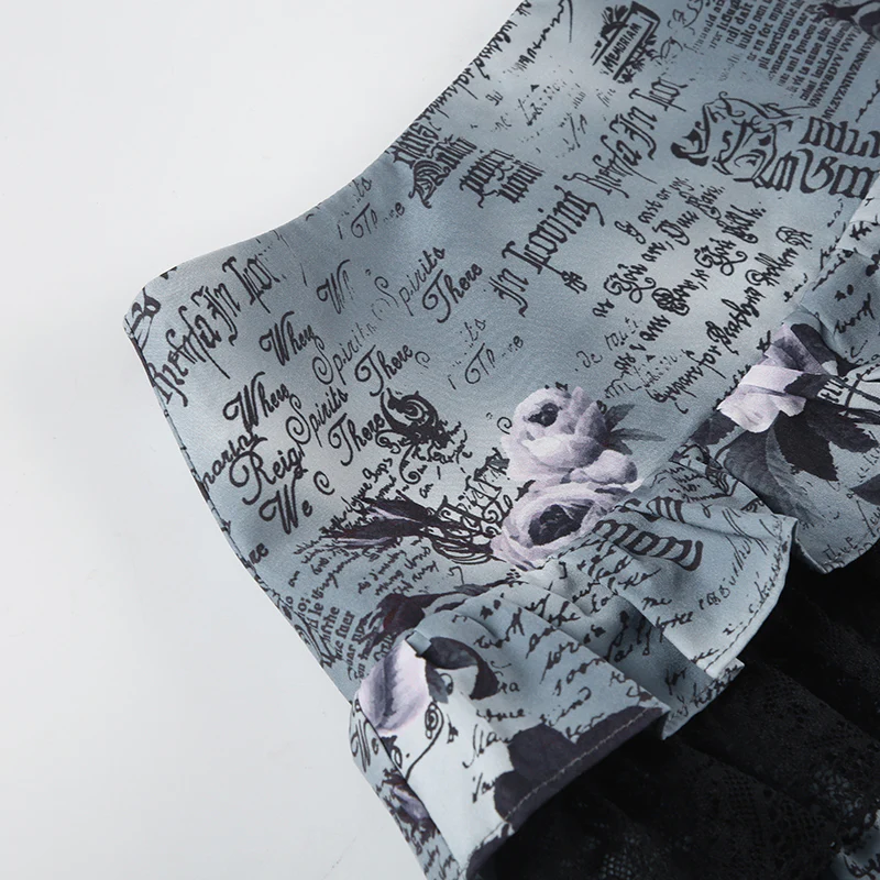 Y2K Bow Dark Grunge Cake Skirt - Image 6