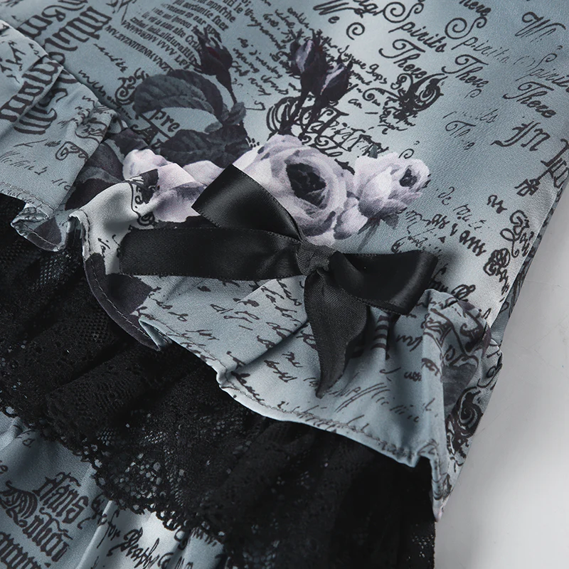 Y2K Bow Dark Grunge Cake Skirt - Image 7