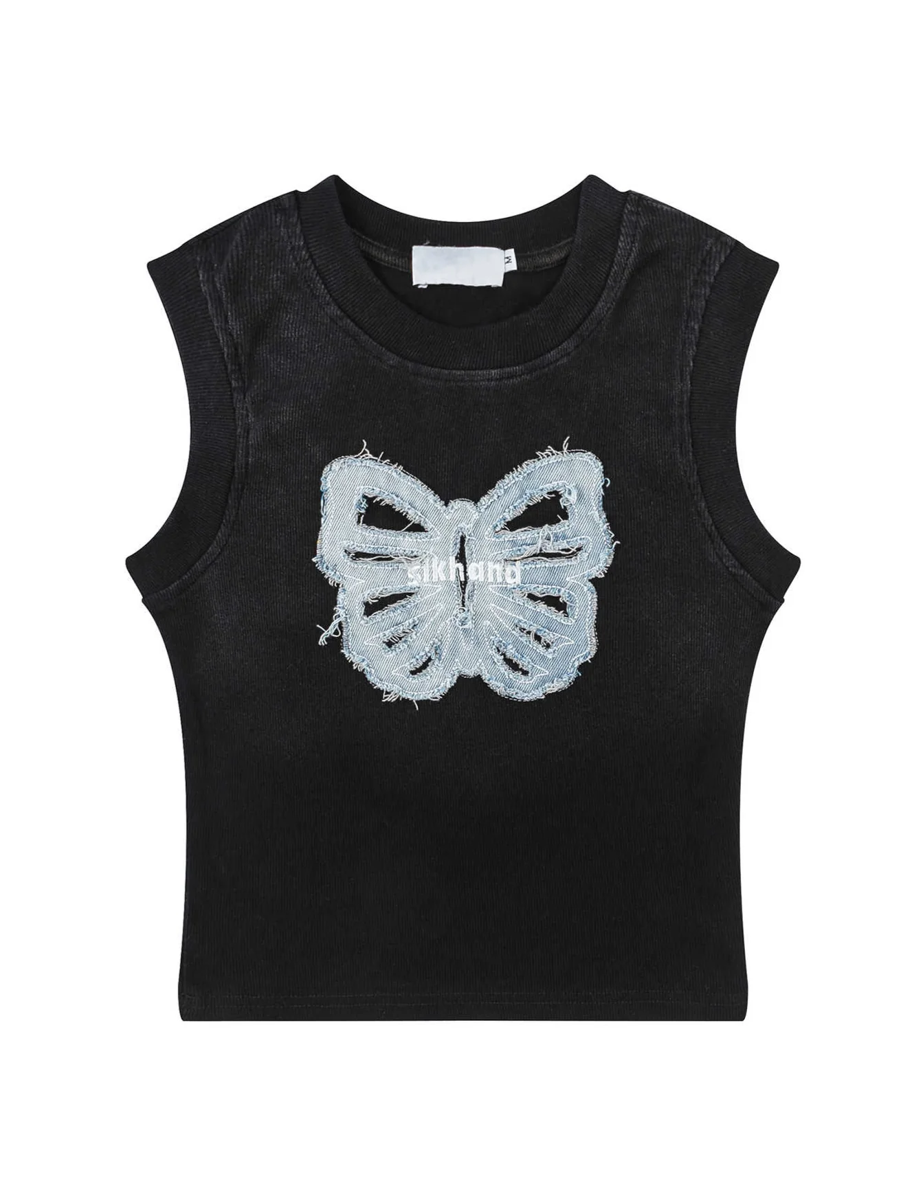 Y2K Butterfly Patch Tank Top - Image 2