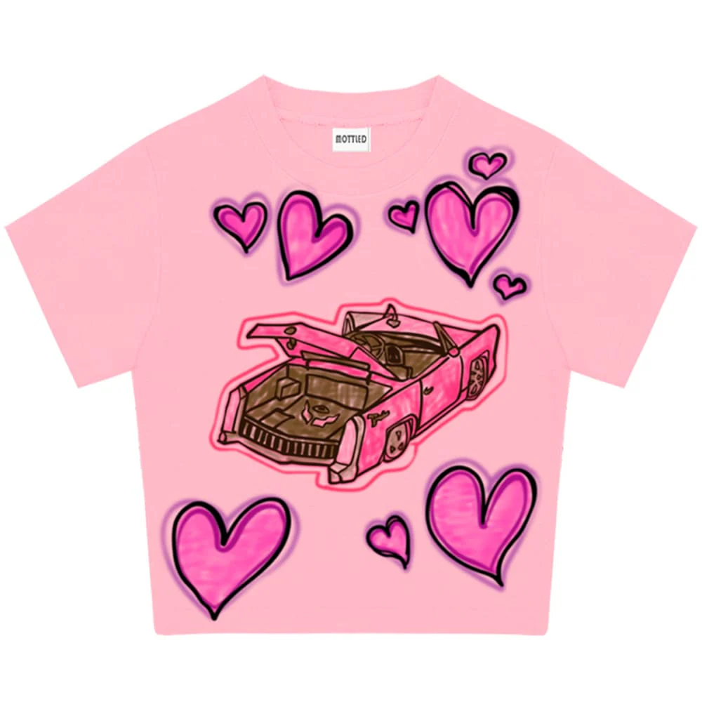 Y2K Car Print Crop Top - Image 5