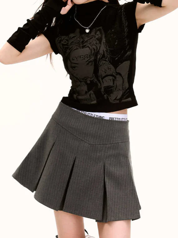 y2k Cartoon Acubi Two-piece Tee - Image 5