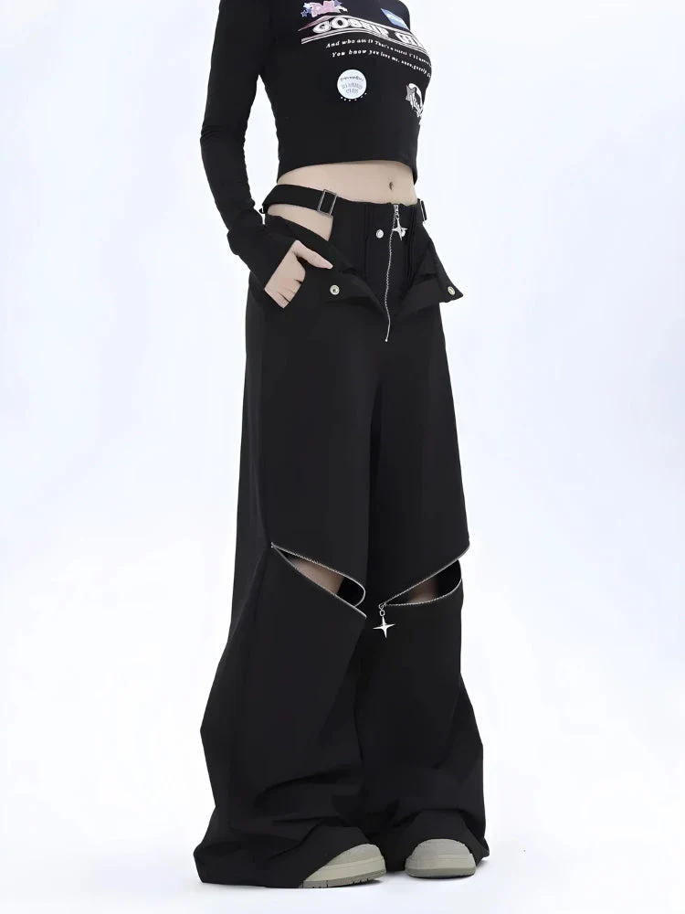 Y2K Cut Out Waist Pants - Image 3