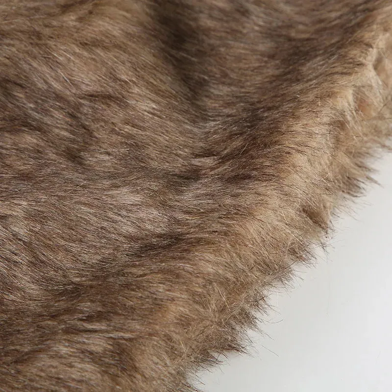 Y2K Faux Fur Mini Skirt - Image 5