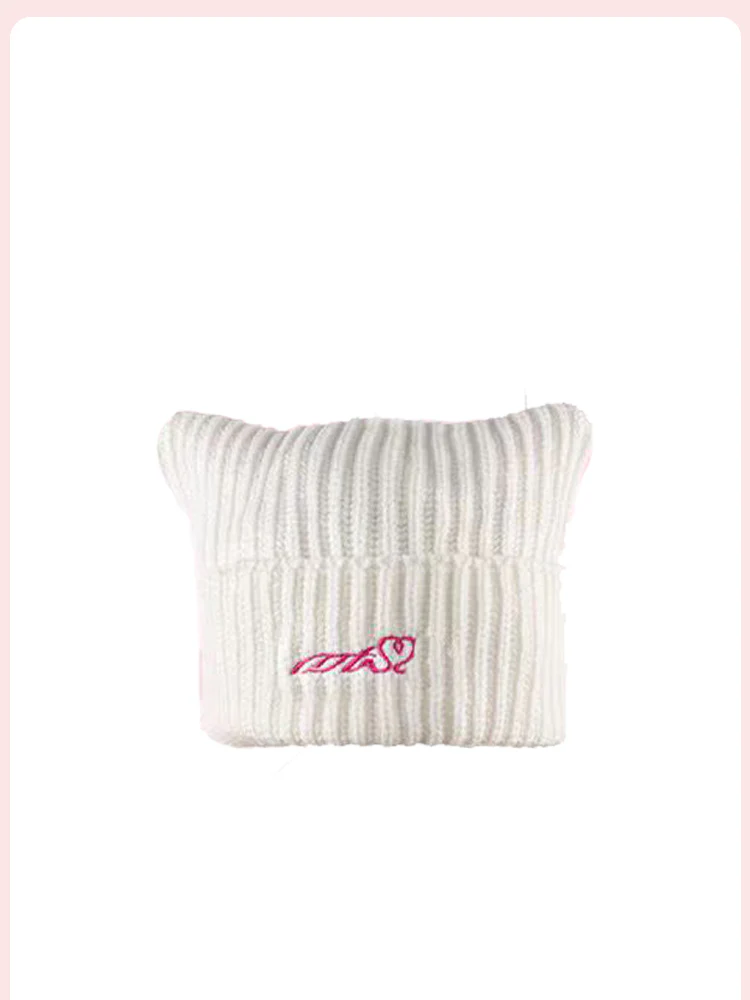 Y2K Goggles Cat Ears Flying Knitted Hat - Image 4