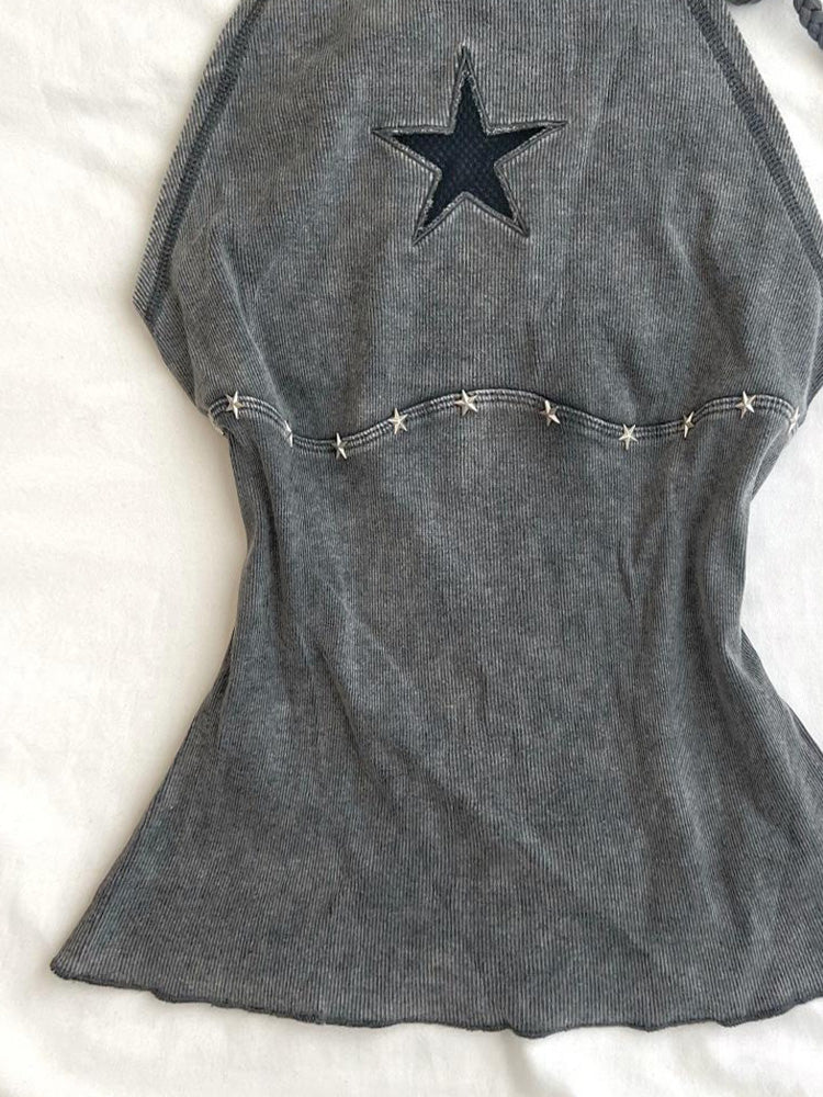 y2k gray halter-neck camisole - Image 3