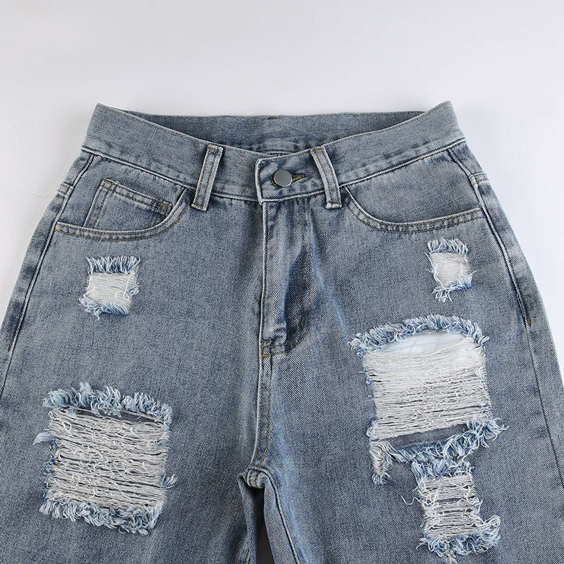 Y2K Grunge Ripped Barrel Jeans - Image 10