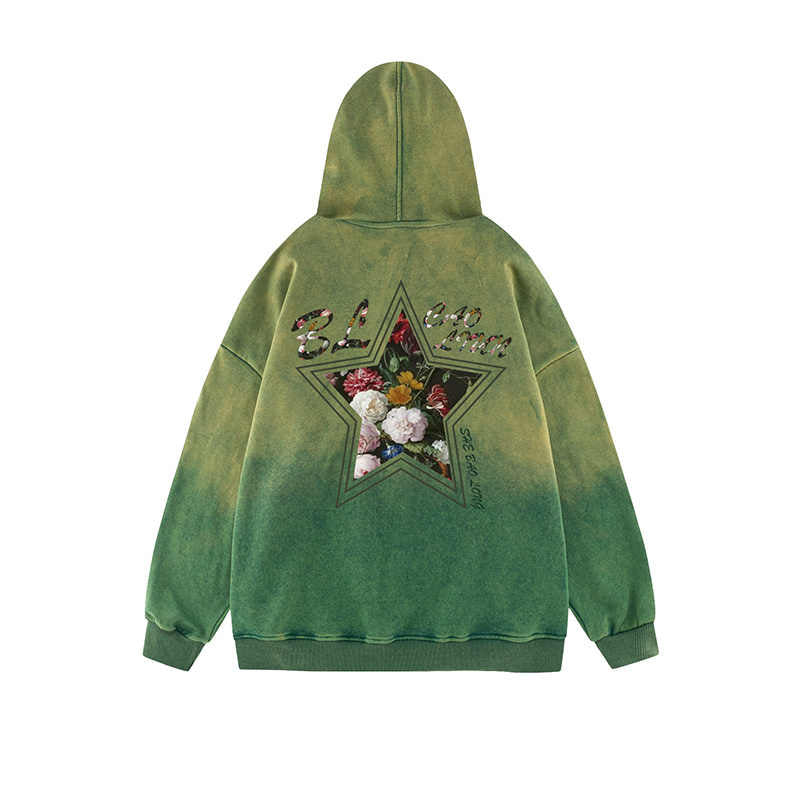 Y2K Grunge Star Hiphop Hooded Sweatshirt - Image 2