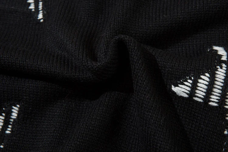 Y2K Grunge Stars Hole Sweater - Image 6