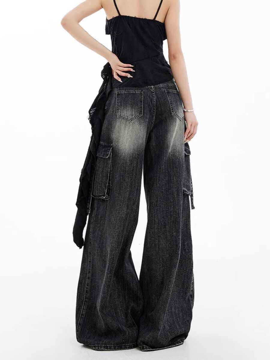 Y2K Grunge Street Distressed Baggy Jeans - Image 5