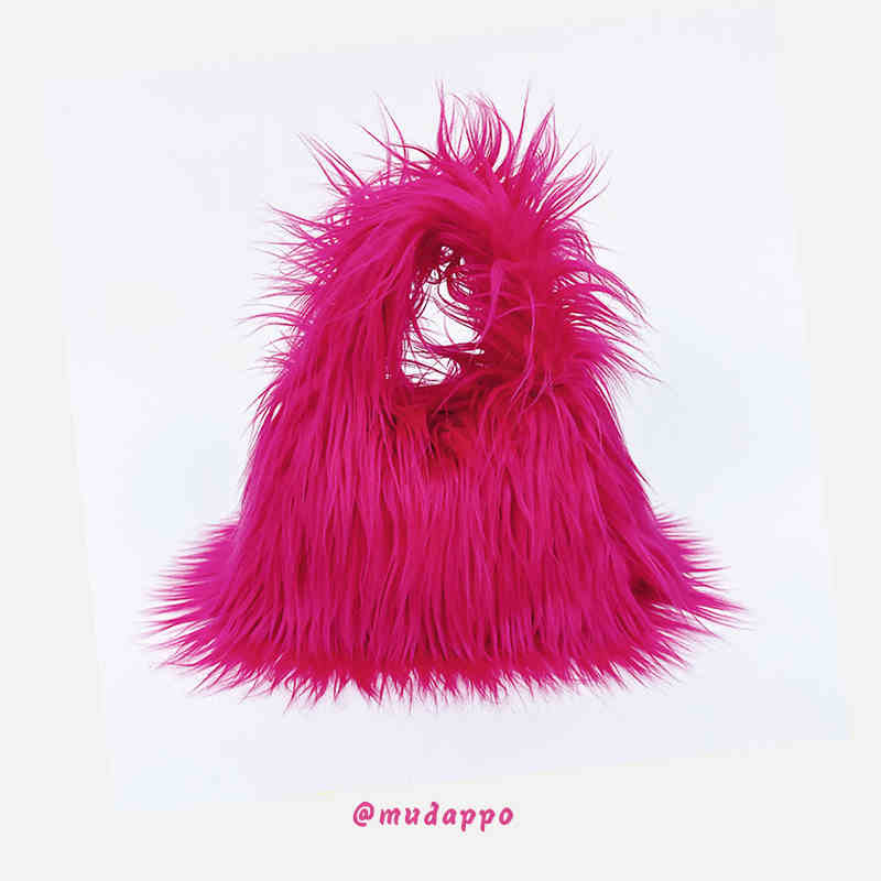 Y2K Harajuku Fuzzy Bag - Image 4