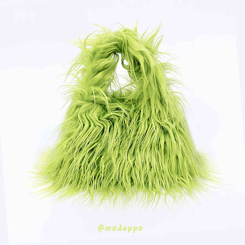 Y2K Harajuku Fuzzy Bag - Image 8