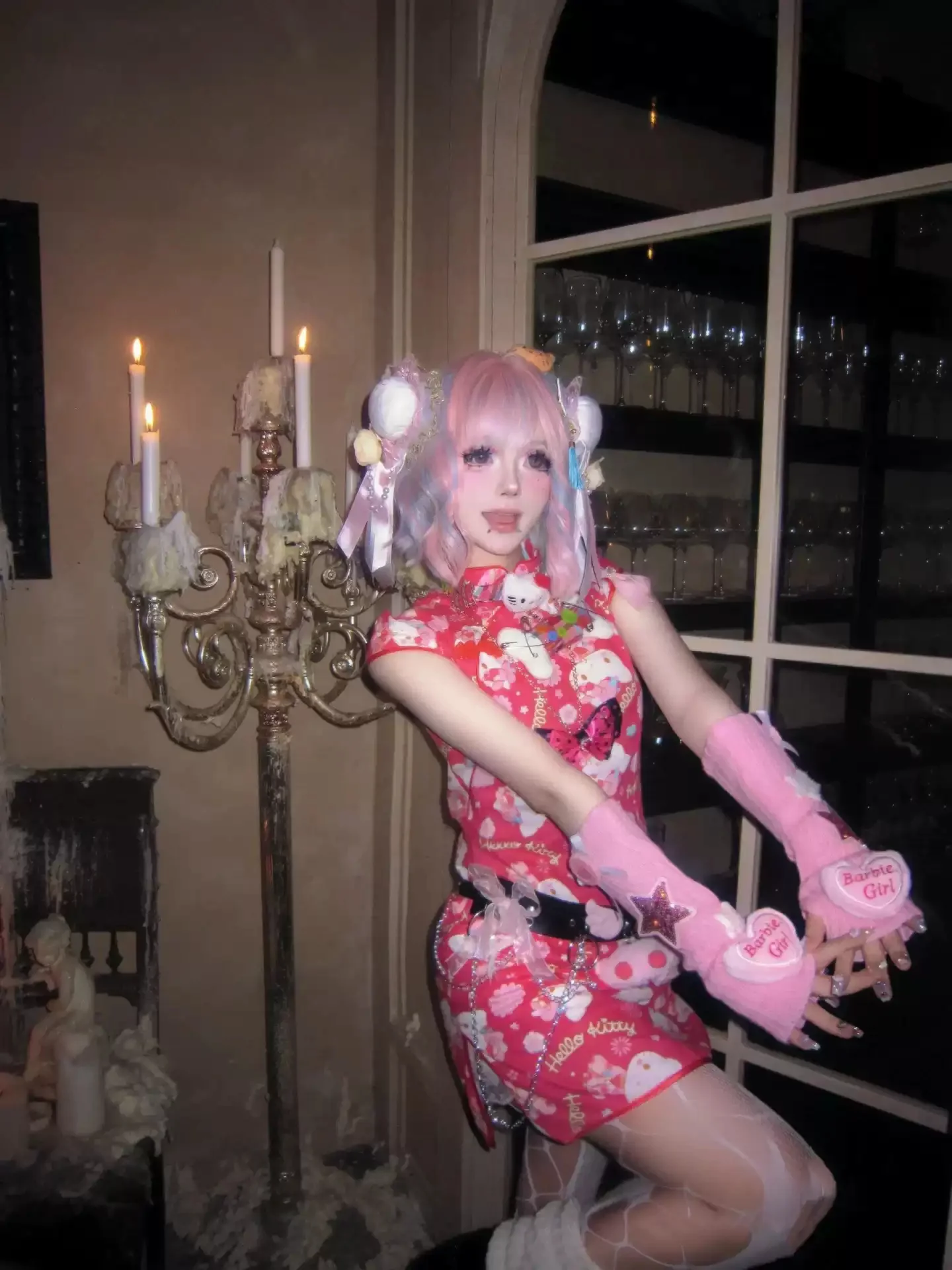 Y2K Japanese Cheongsam Dress - Image 2