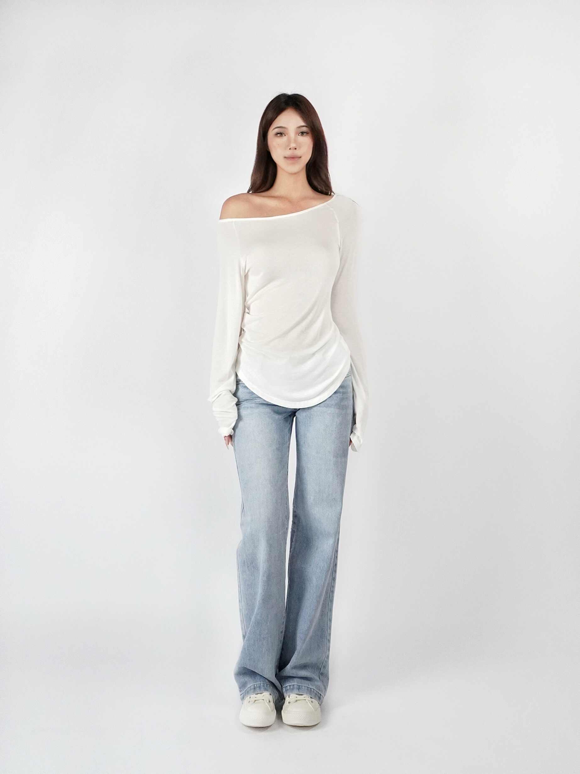 Y2K Low-waist Straight Slim Jeans - Image 2