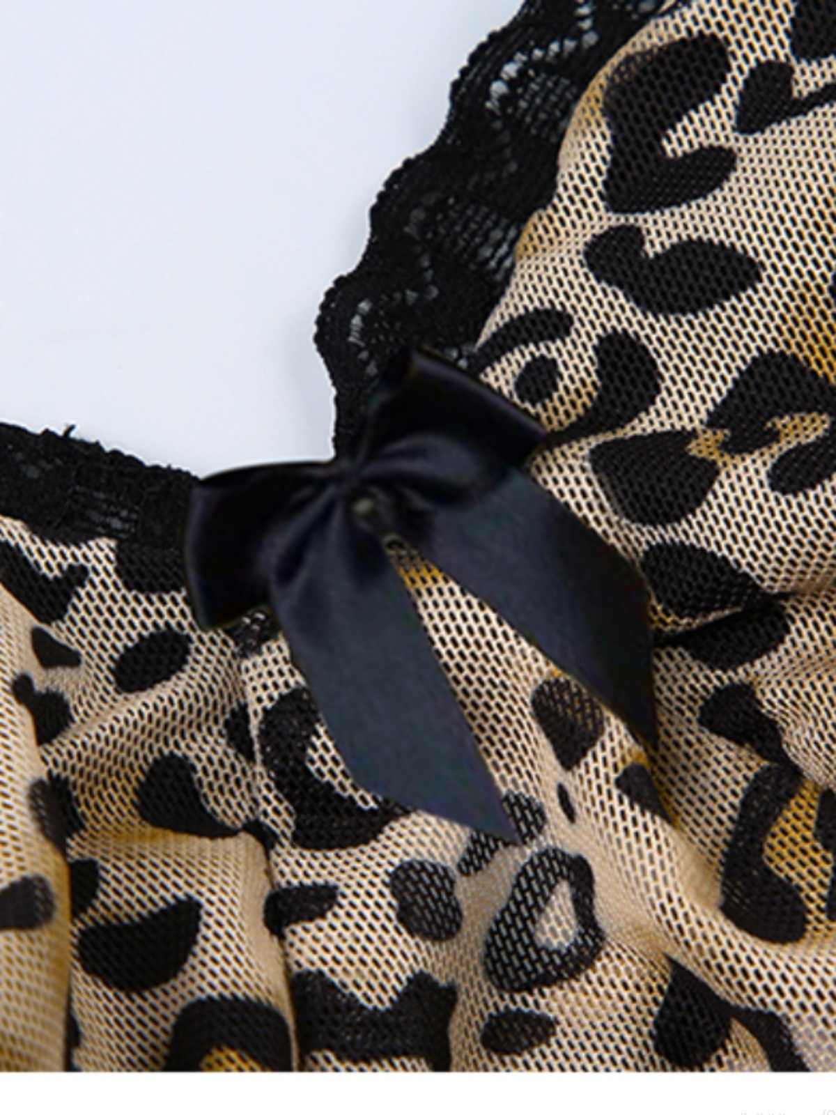 Y2K Mesh Leopard Tank Top - Image 5