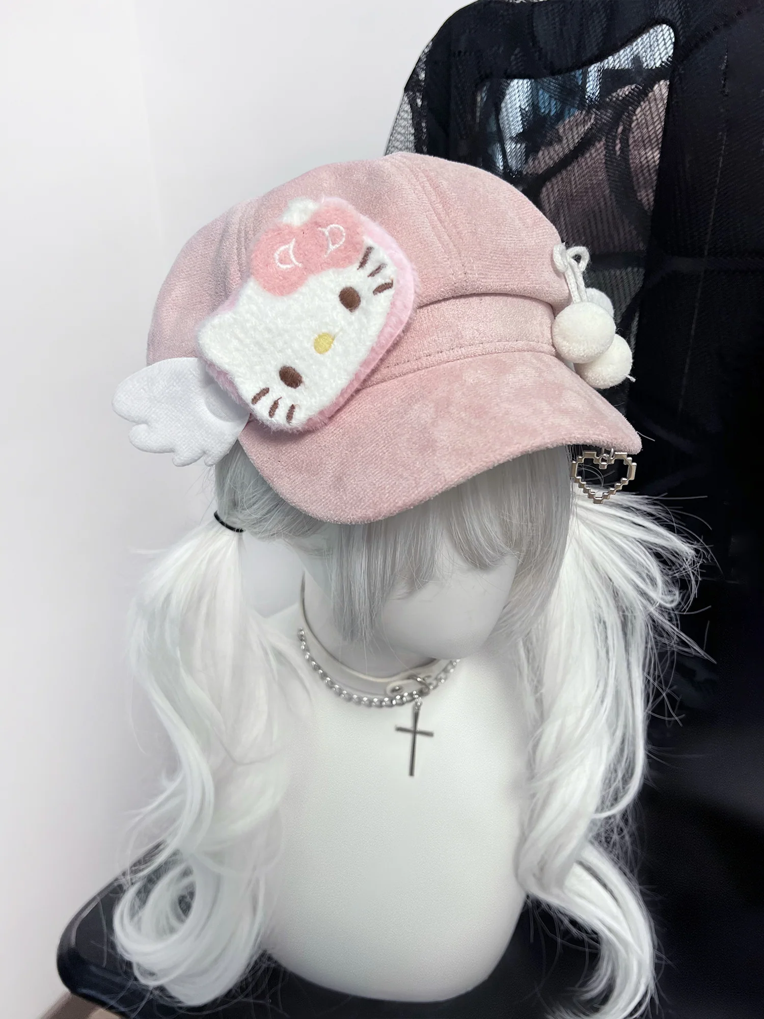 y2k pink kitty hat - Image 4