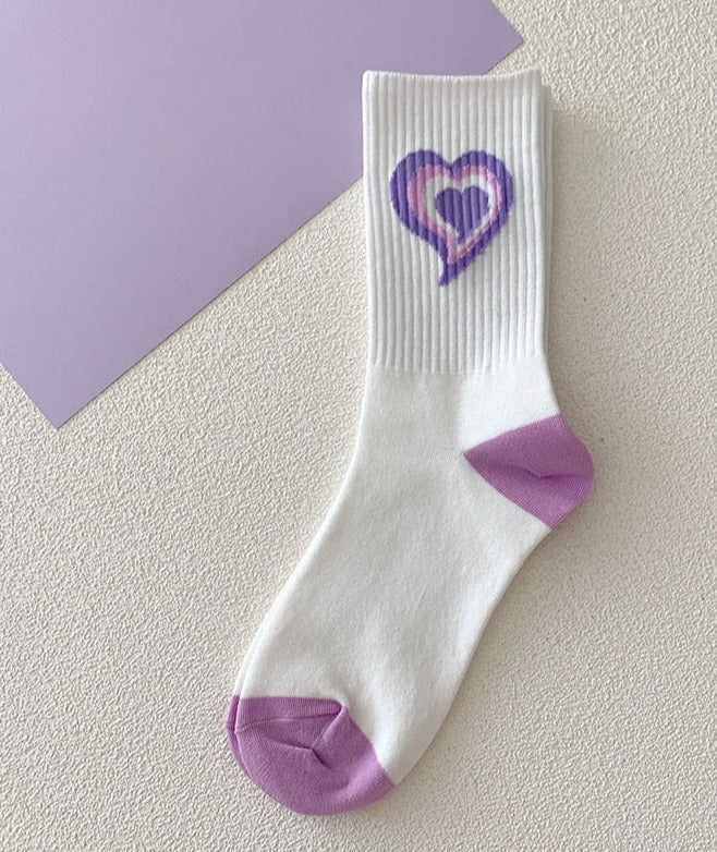 Y2K Purple Heart Socks - Image 10