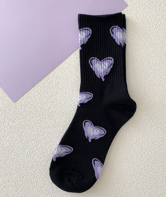 Y2K Purple Heart Socks - Image 5