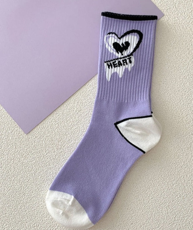 Y2K Purple Heart Socks - Image 8