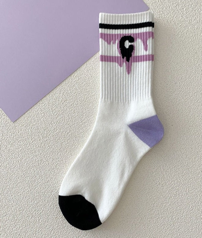 Y2K Purple Heart Socks - Image 9