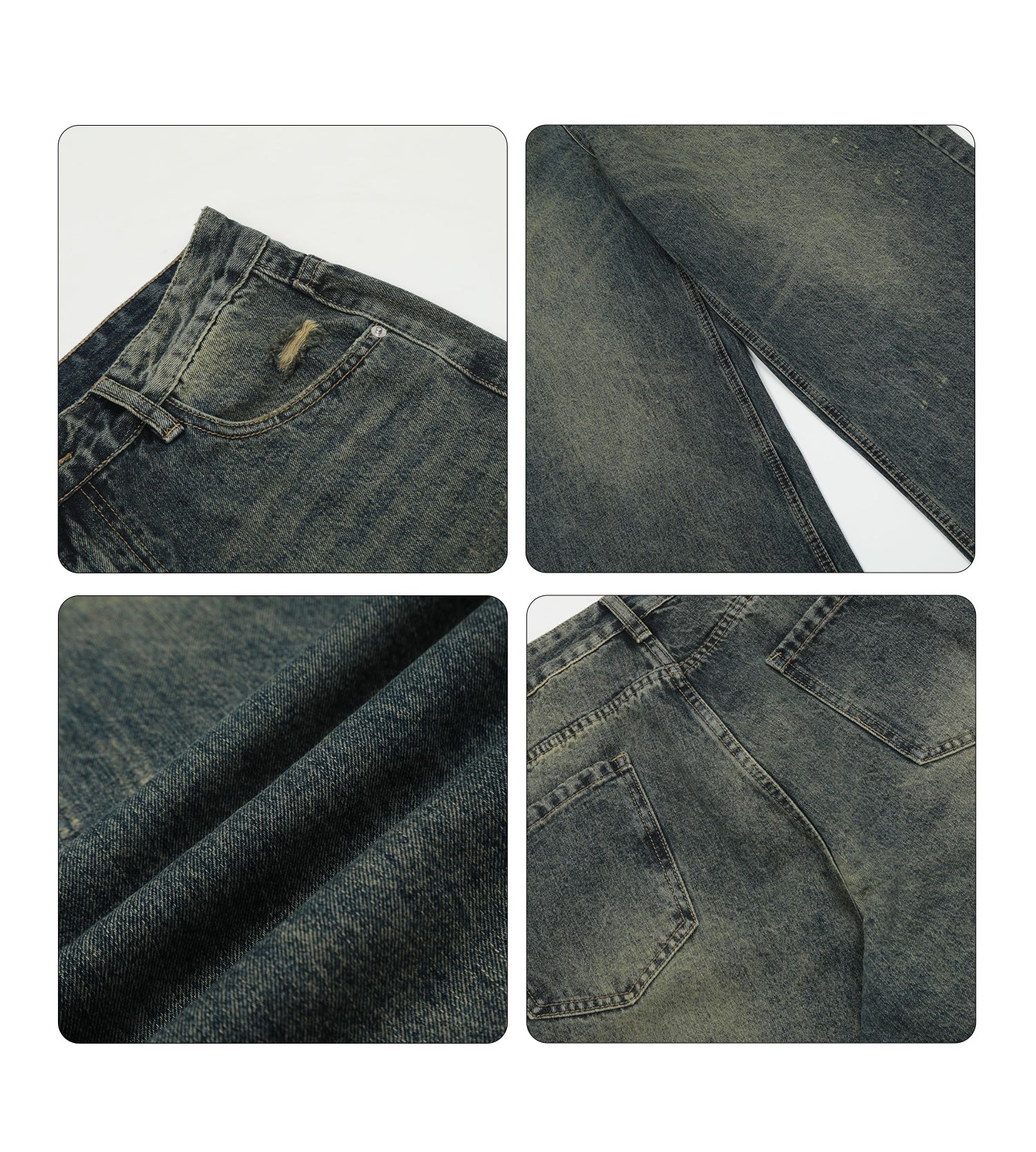 Y2K Retro Distressed Baggy Jeans - Image 6