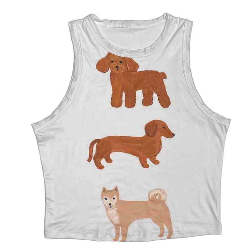 Y2K Retro Elastic Vest - Image 3