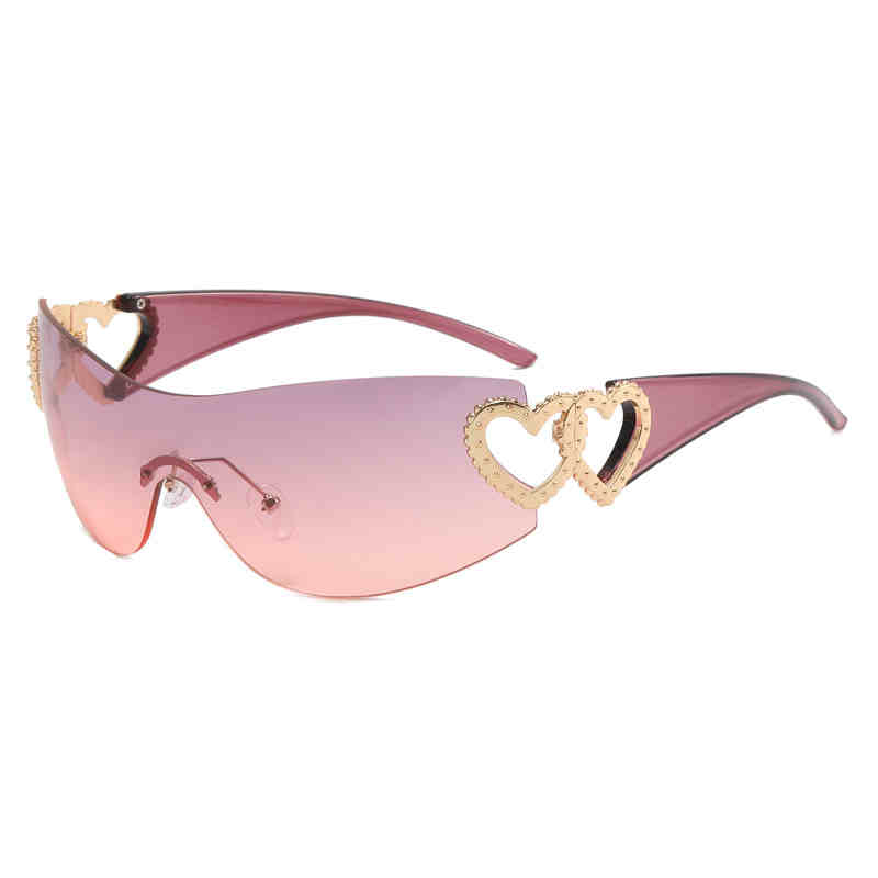 Y2K Retro Heart Shape Sunglasses - Image 2