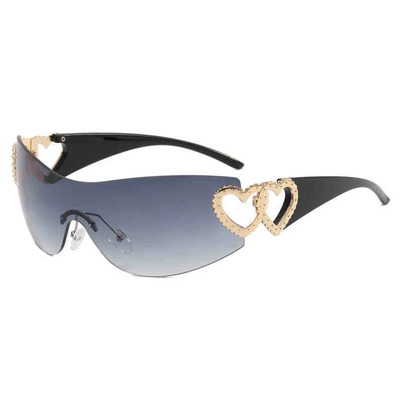 Y2K Retro Heart Shape Sunglasses - Image 3