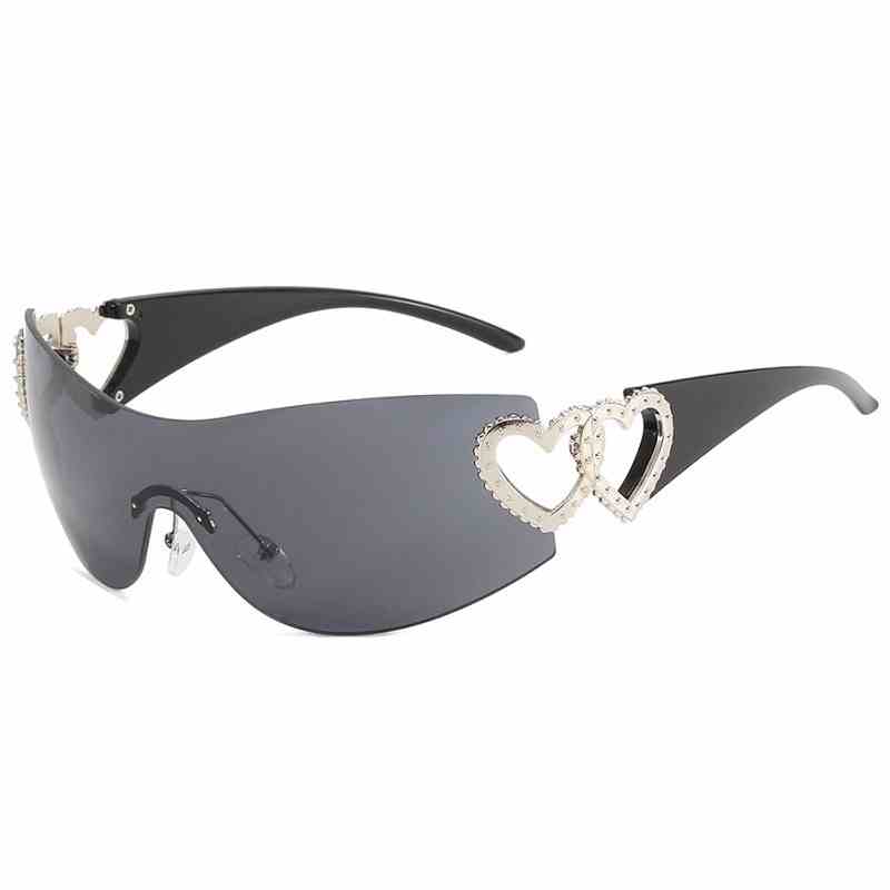 Y2K Retro Heart Shape Sunglasses - Image 4