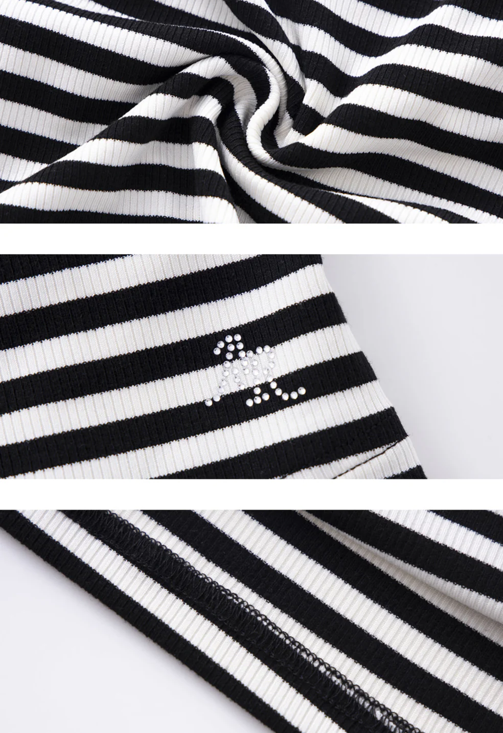 Y2K Retro Lace Striped Tank Top - Image 3