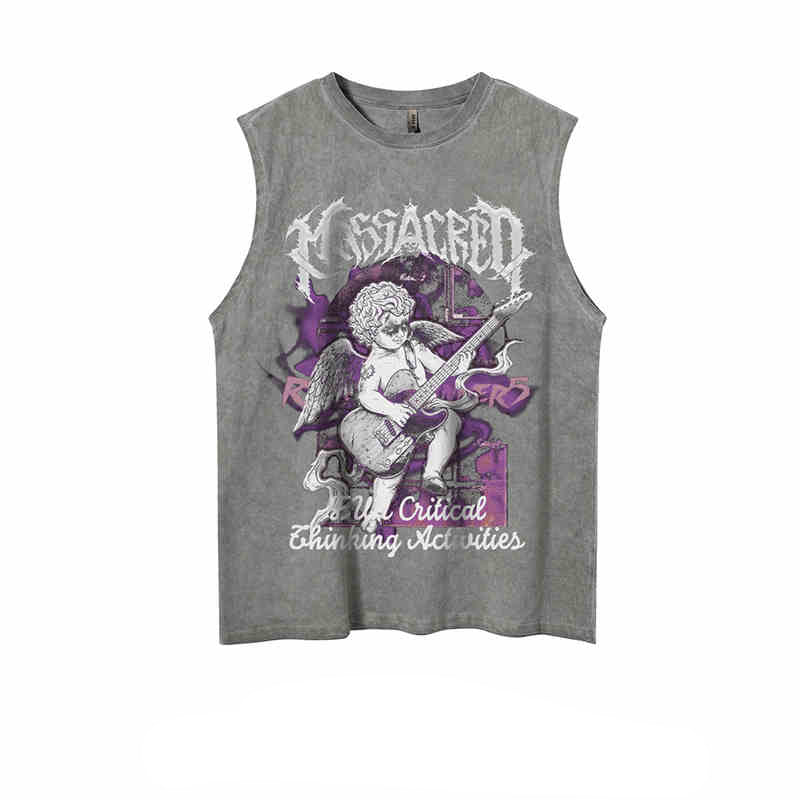 Y2K Retro Vintage Distressed Sleeveless Top - Image 6
