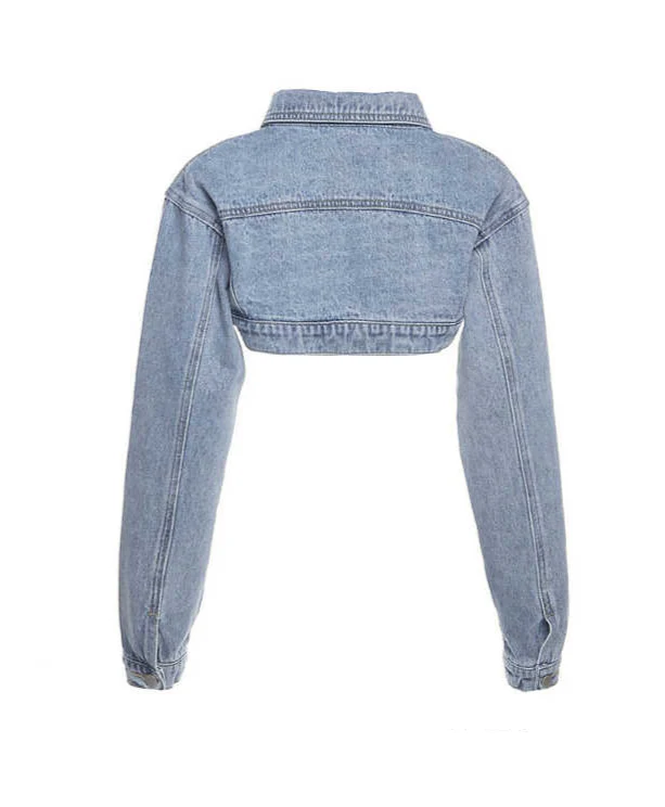 Y2K Short Denim Jacket - Image 3