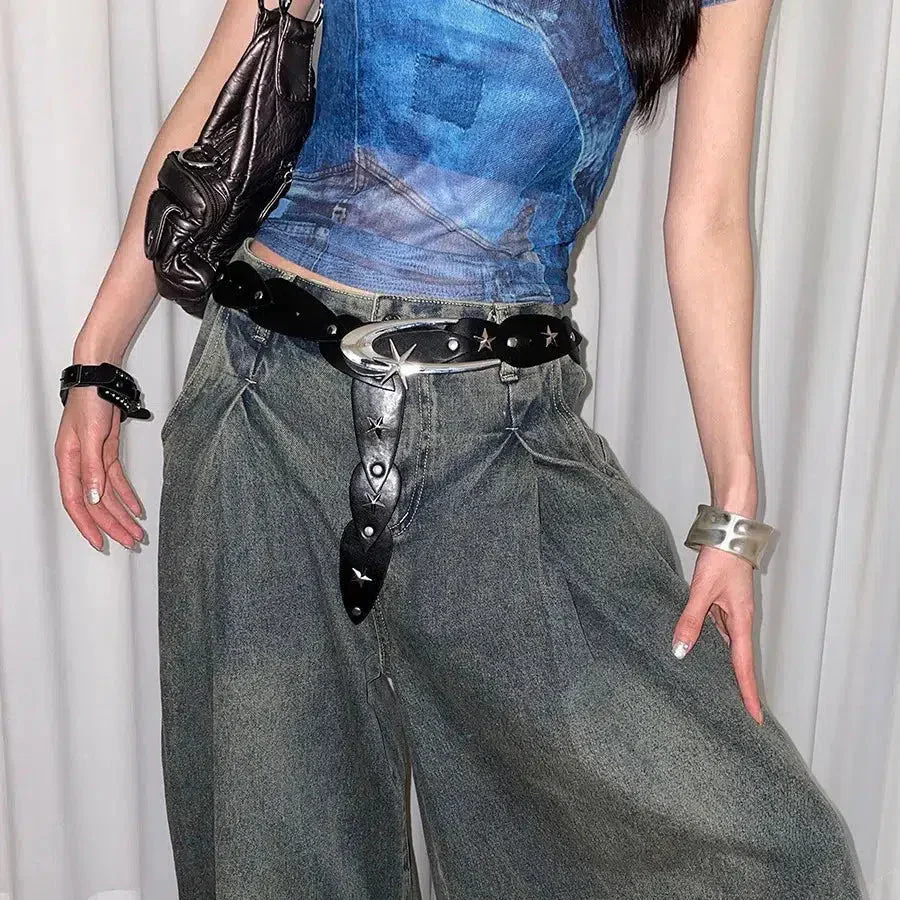 Y2K Star Buckle Belt - Image 3