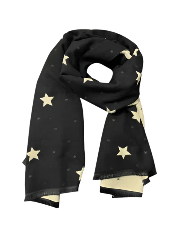 Y2K Star Double-sided Cashmere Scarf - Image 4