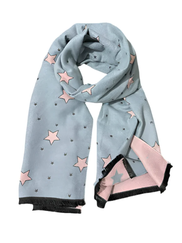 Y2K Star Double-sided Cashmere Scarf - Image 5