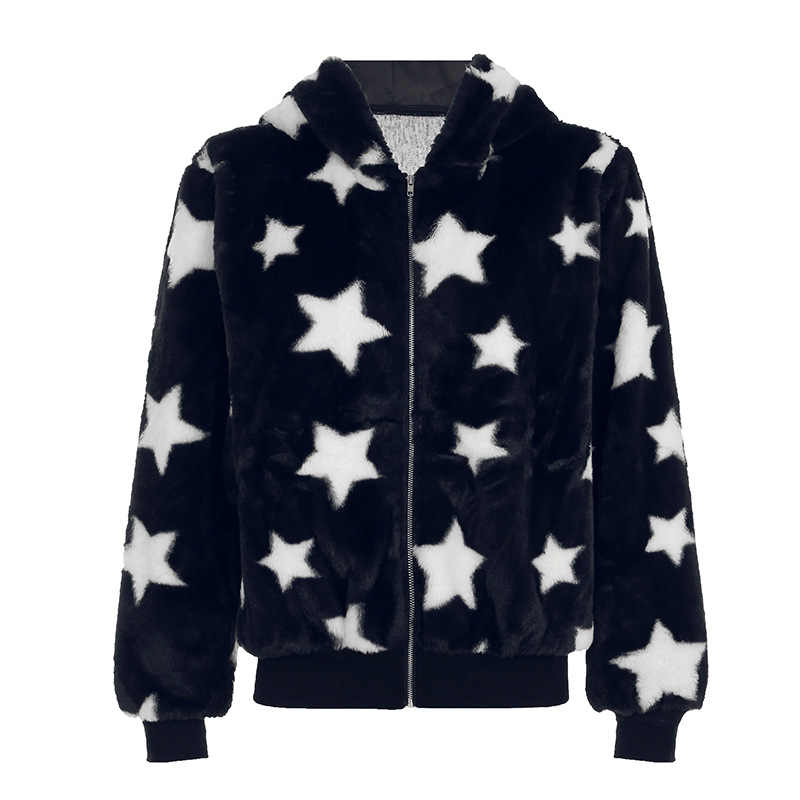 Y2K Star Harajuku Furry Jacket - Image 6