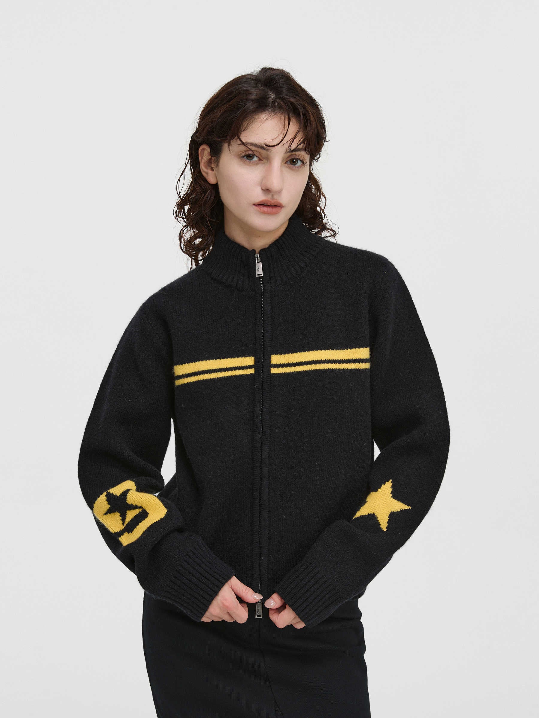 Y2K Star Knit Acubi Cardigan - Image 3
